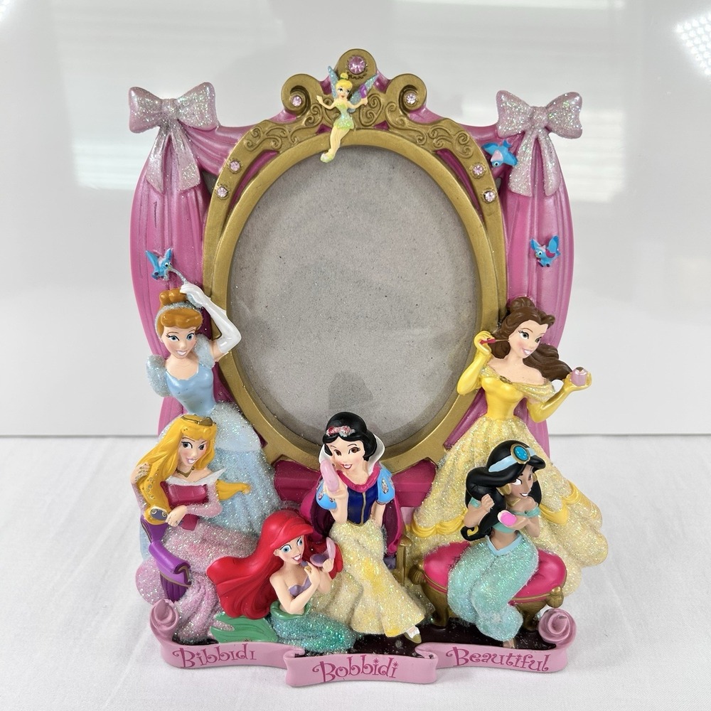 Disney Parks Princess Boutique Photo Frame Bibbidi Bobbidi Beautiful Decor